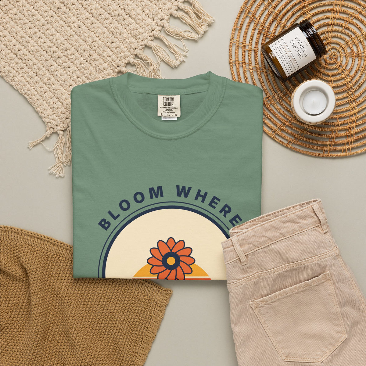 Bloom Where You're Planted T-Shirt — Retro Floral Graphic Tee