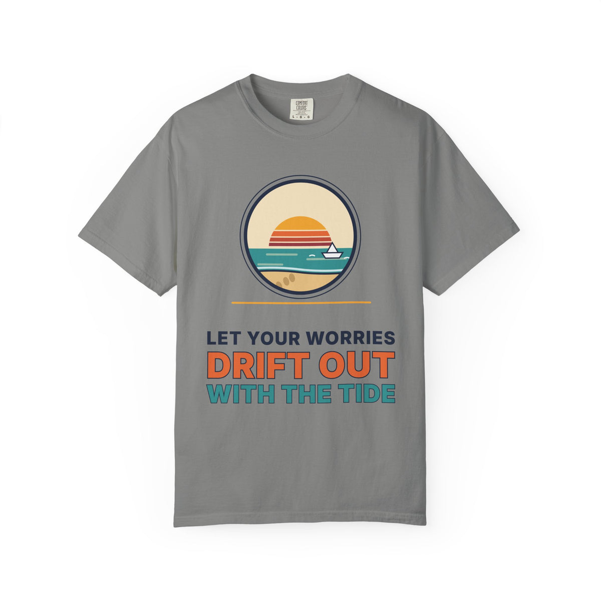 Drift Out With The Tide T-Shirt — Relaxing Beach Sunset Tee