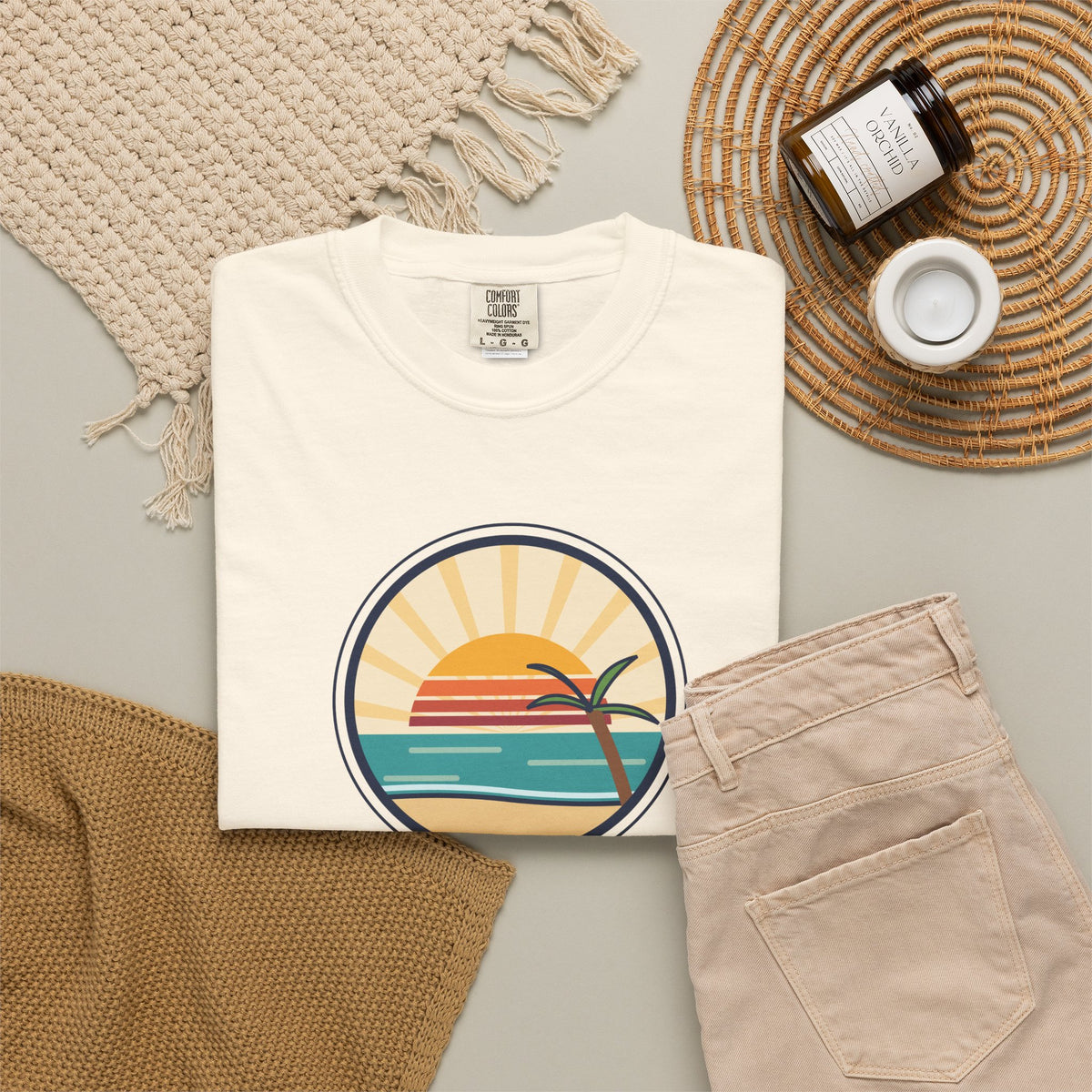 Rise Anyway T‑Shirt — Retro Sunrise Motivational Tee